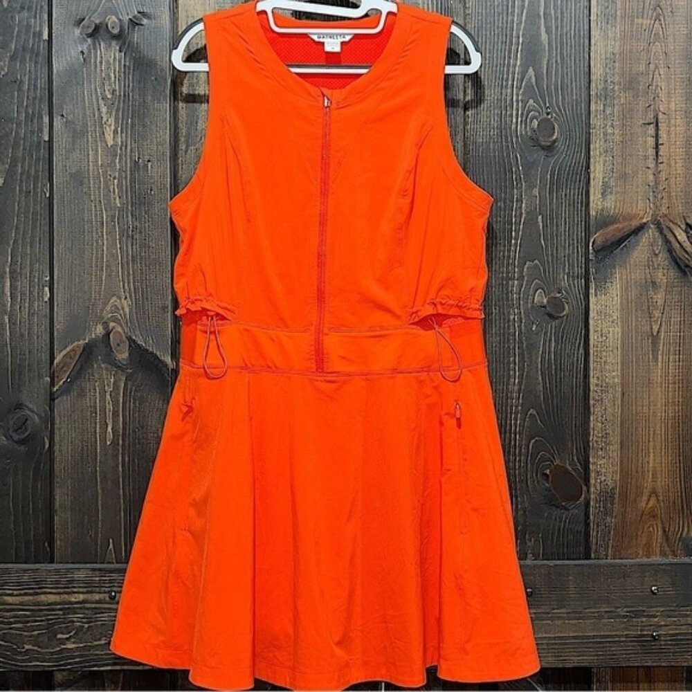Athleta Venture Out Dress 12 Orange Activewear Outdoors Hiking Stretch Shorts